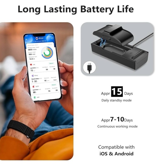 NWT Health Tracker Wristband - Black - Picture 3 of 9